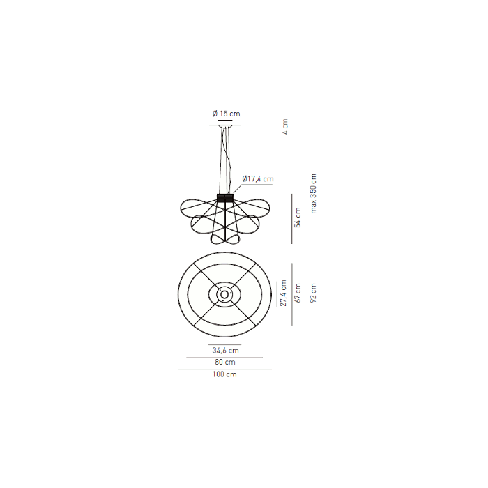 海外直輸入 デザイン照明専門店 Axo Light Hoops SP 3 ペンダント